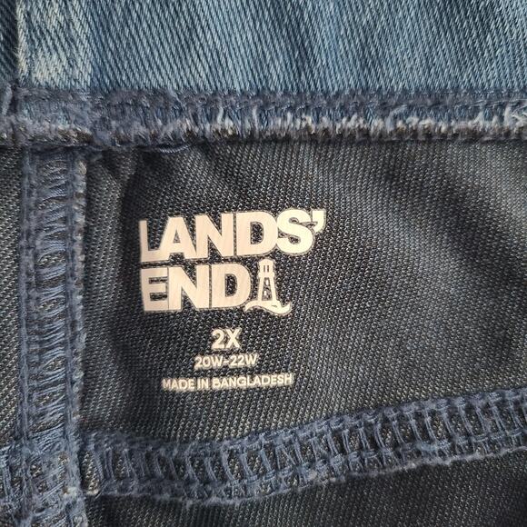 Lands End Jeans Pull On Starfish Medium Blue Plus Sz 2X (20W-22W) - Picture 9 of 14